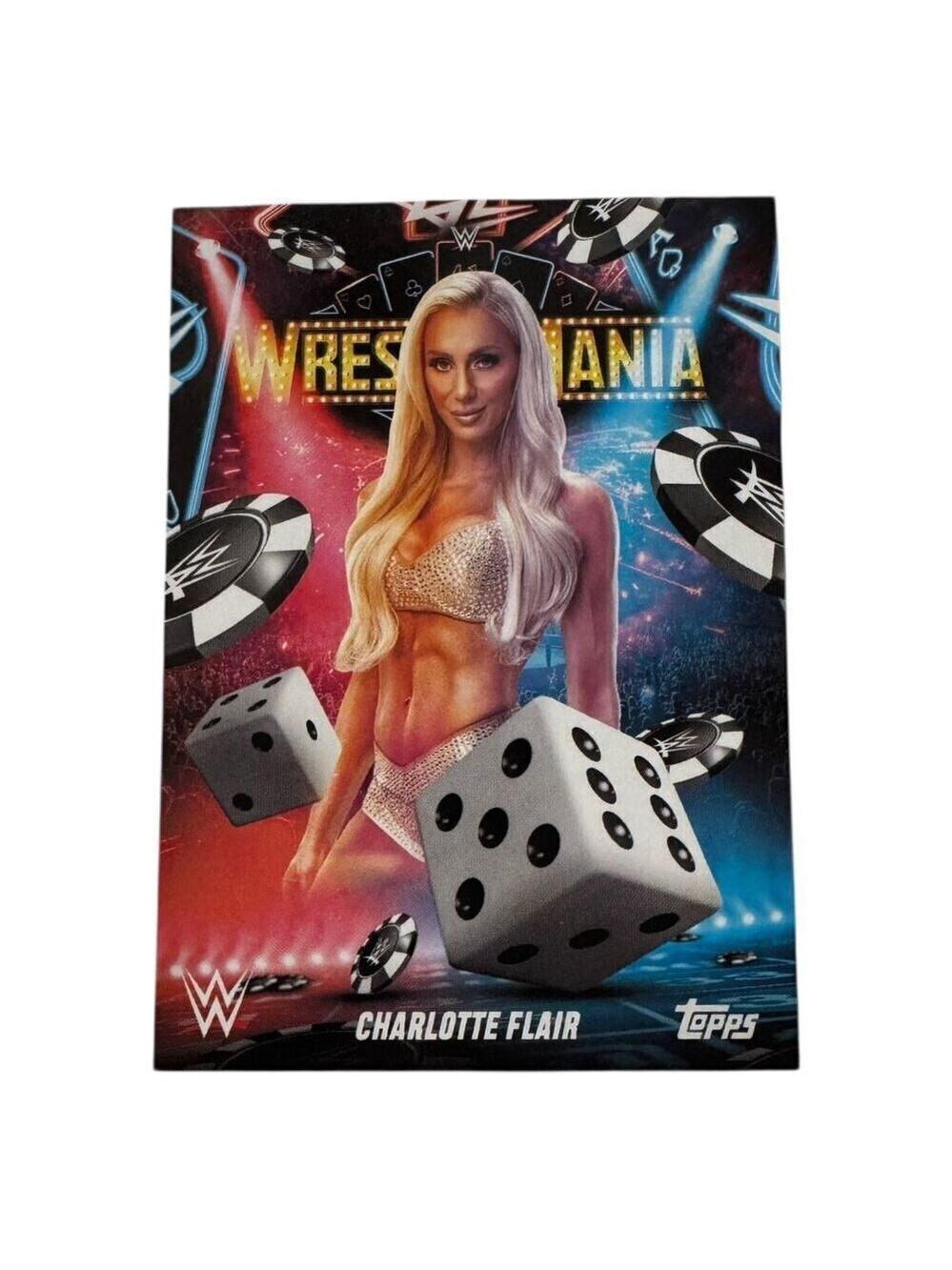 2025 Topps Wrestlemania 41 WWE WORLD Vegas Exclusive Card WM-13 CHARLOTTE FLAIR